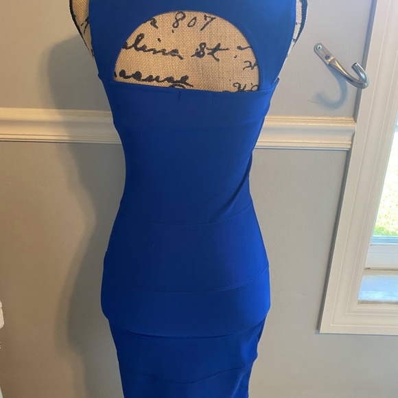 Boohoo blue bodycon dress - Picture 3 of 5